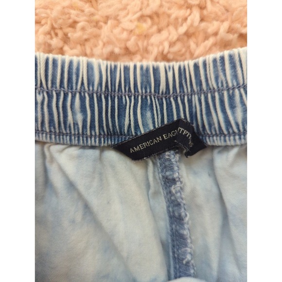 American Eagle Light Blue Lightweight Elastic Shorts S - Picture 3 of 4